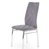 K309- krzesło tapicerowane tkanina jasny popiel