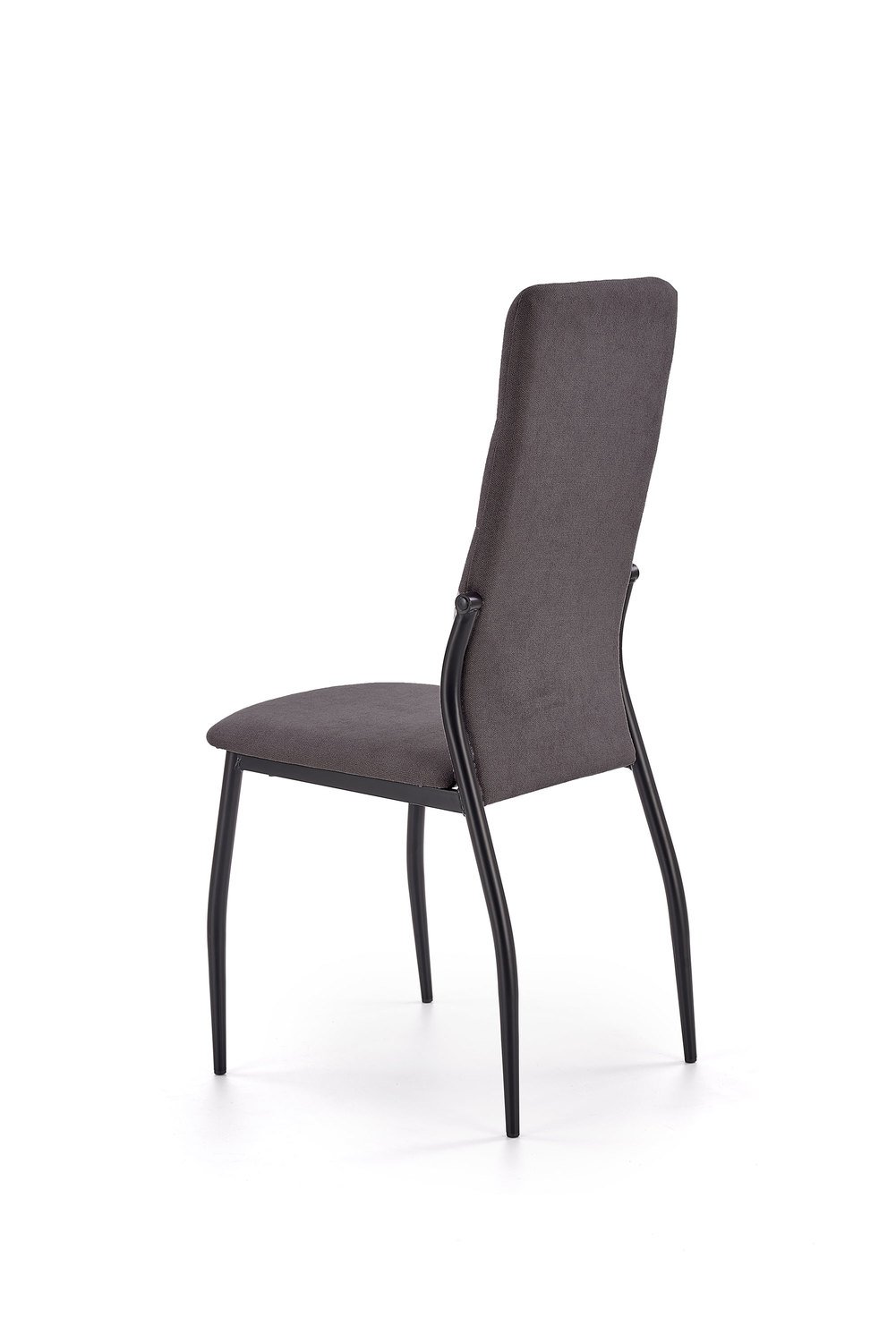 K334 - krzesło tapicerowane z przeszyciami tkanina popiel v5