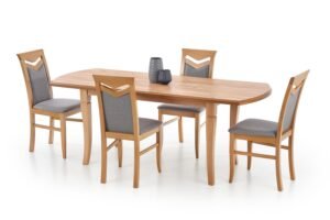 FRYDERYK - stół rozkładany 160-240 cm Biały, Dąb Kraft, Ciemny Orzech