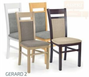 GERARD2 - drewniane krzesło tapicerowane do jadalni w stylu skandynawskim