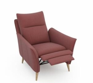 INES - komfortowy fotel na nóżkach z manualną funkcją relax - Bydgoskie Meble