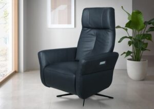 GRANDI - ekskluzywny, obrotowy fotel elektrycznie rozkładany - Bydgoskie Meble z WYSTAWY