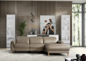 MIA - narożnik z elektryczną funkcją relax i pojemnikiem 279 x 175 cm - Bydgoskie Meble