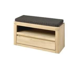 MILE-35011 dębowa szafka na obuwie do garderoby z szufladą 85 cm - DEKORT