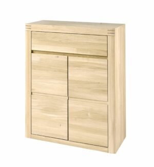 MILE-050 dębowa komoda do garderoby z szufladą 85 cm - DEKORT