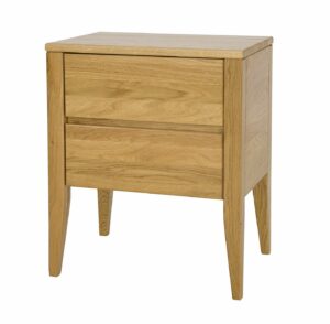 SLIM dębowa szafka nocna na nóżkach z szufladami 40 cm