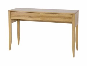 SLIM - ekskluzywna toaletka dębowa na nóżkach z szufladami 127 cm