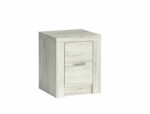INDIANA-24 stolik, szafka nocna zamykana 45 cm Kraft Biały