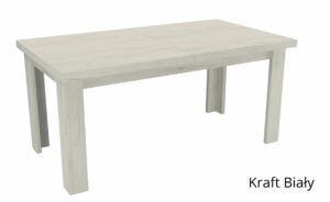 INDIANA  mały stół rozkładany 80 x 120-160 cm Kraft Biały