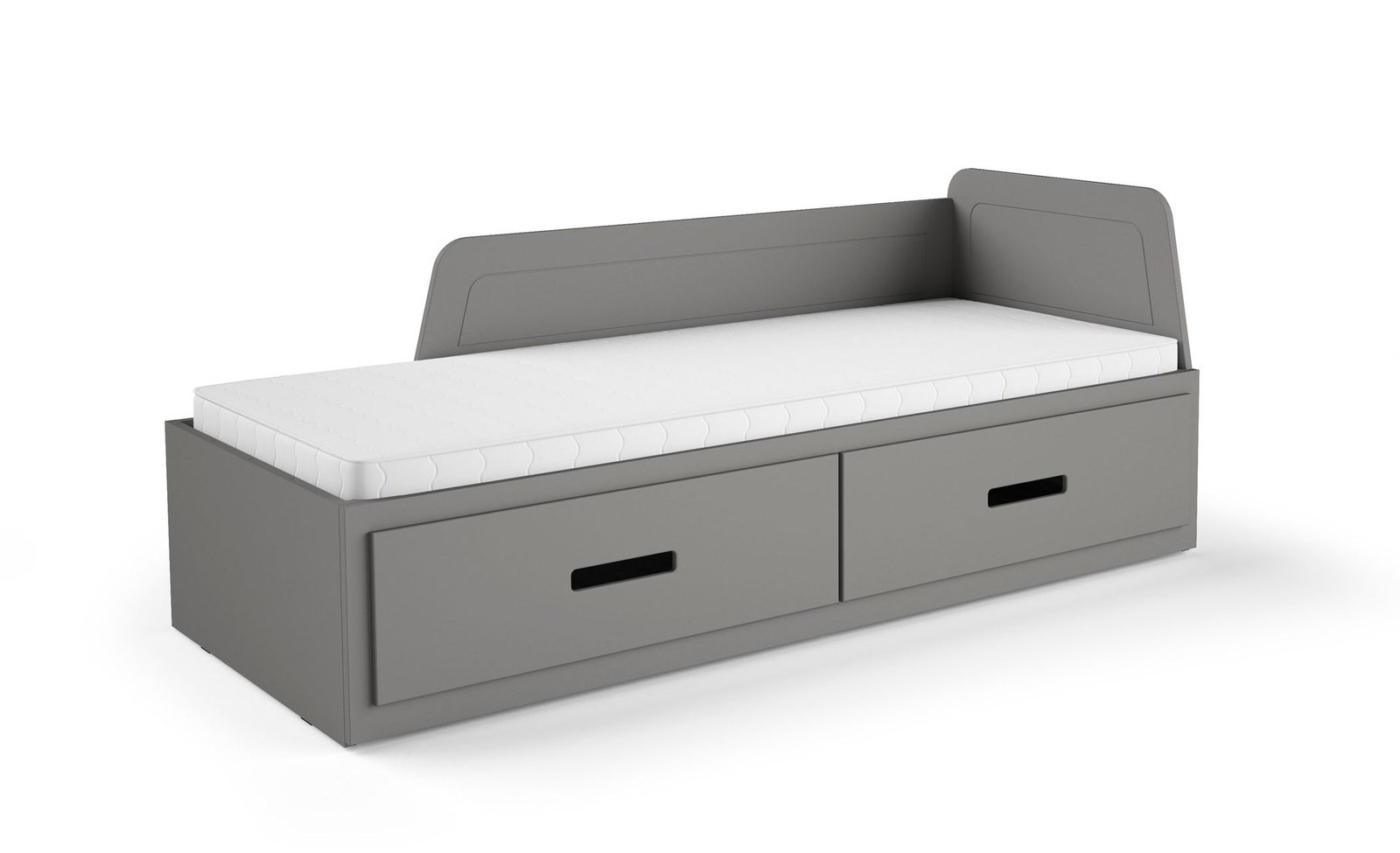 MIA - młodzieżowełóżko drewniane rozkładane z szufladami antracyt