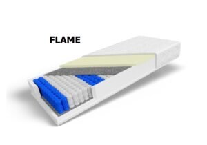 FLAME - dwustronny materac 7-strefowy z pianką termoelastyczną 19 cm