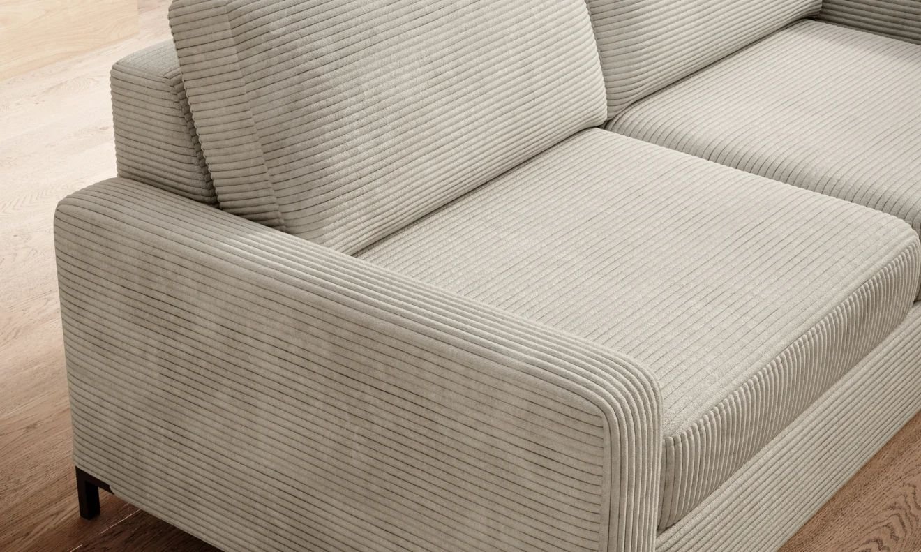 TINO - sofa z włoską funkcją spania, tkanina POSO 140