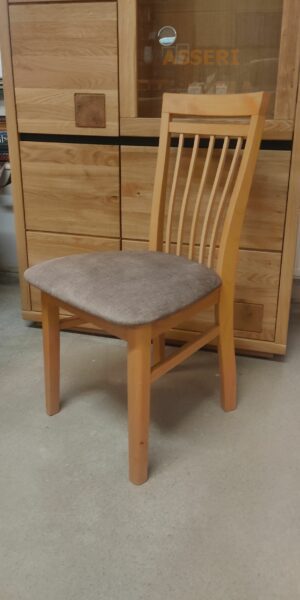 FOX solidne krzesło dębowe ze szczebelkowym oparciem