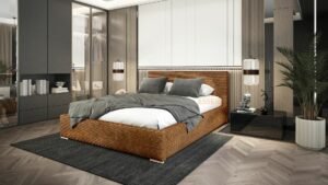 LENA  łóżko tapicerowane z pojemnikiem 140; 160; 180; 200 x 200 cm SZTRUKS