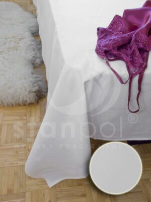 KORAL bawełniane prześcieradło 200 x 220 cm STANPOL - białe