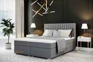 VERTICAL łóżko kontynentalne z pojemnikiem 140; 160; 180; 200 x 200 cm + TOPPER - Gratis