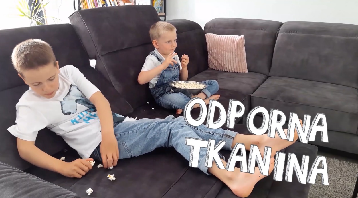 MELLOW- modułowy narożnik z wysokim oparciem, elektrycznie rozkładanymi fotelami i regulowanymi zagłówkami, odporna tkanina