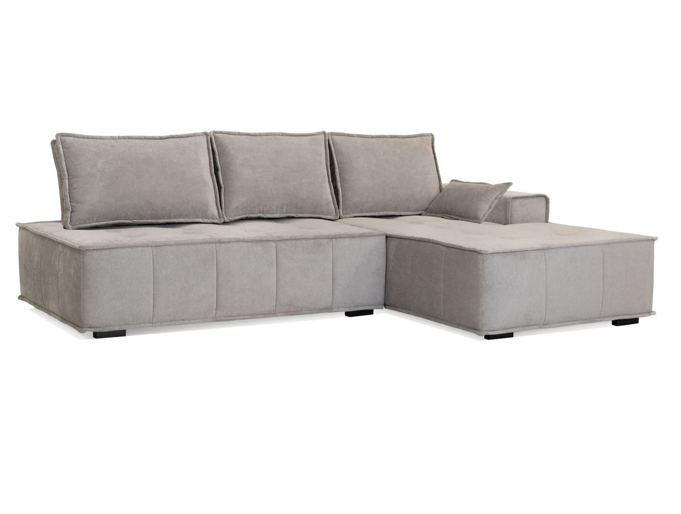 BALDO - niewielki narożnik z funkcją spania i pojemnikiem - lużne poduchy