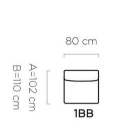 CANDELO-80 EL  modułowy narożnik z głębokim siedziskiem do własnej aranżacji - WERSAL - 1BB