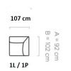 CANDELO EL-1L-1P - wymiary