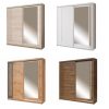 EFFECT szafa przesuwna z lustrem i lamelami 200 cm SONOMA, ANDERSEN, COLUMBIA, LANCELOT