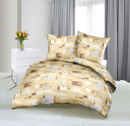 Weißes Doppelbett