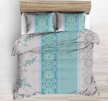 Niebieska pościel z kory