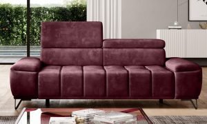 PALLADIO nowoczesna sofa trzyosobowa z ozdobnym pikowaniem 212 cm