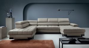 SELVA XL skórzany narożnik z funkcją spania i pojemnikiem 173 x 339 x 223 cm