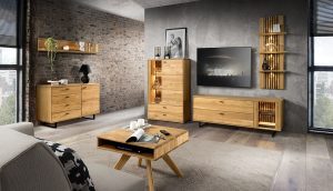 AIDA ekskluzywny zestaw mebli dębowych do salonu