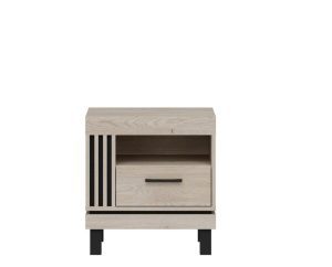 COTTA - szafka nocna z szufladą i lamelami - 54 cm