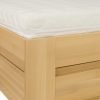 BOARD solidne łóżko z litego drewna bukowego z pojemnikiem - BUK NATURALNY 90-100-120-140-160-180-200