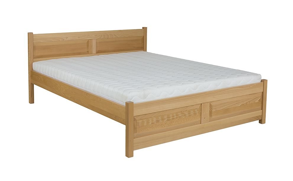 SOLIDWOOD - ekologiczne, solidne łóżko z litego drewna bukowego w kolorze naturalnym