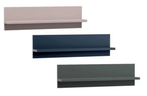 LUXURY 10 - prosta półka ścienna wisząca 120 cm Indigo, Kaszmir, Stone Green