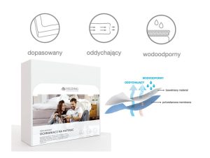 OCHRANIACZ NA MATERAC - bawełniany, wodoodporny, oddychający - HILDING