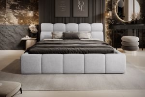 GIULIA nowoczesne łóżko dwuosobowe ze stelażem z pojemnikiem 140-160-180 x 200 PROMOCJA