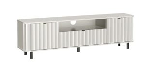 NOVADO szeroka szafka RTV 200 cm BIAŁY , SZARY