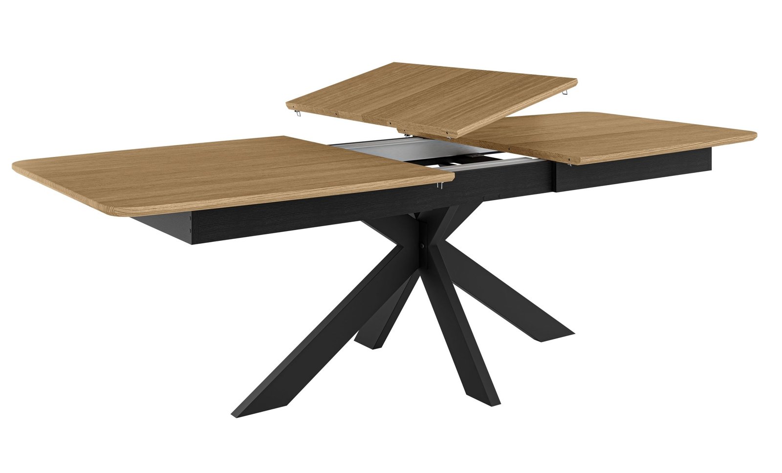 LUX dębowy stół rozkładany NATURALNY nogi pająk 200-250 x 100 cm OAK TABLE producent