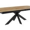 LUX dębowy stół rozkładany RETRO nogi pająk 200-250 x 100 cm OAK TABLE