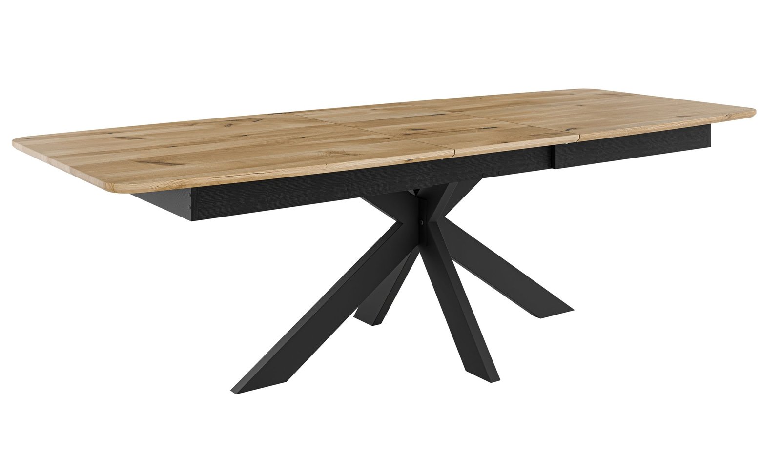 LUX dębowy stół rozkładany RETRO nogi pająk 200-250 x 100 cm OAK TABLE
