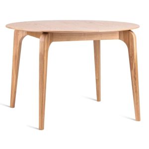 SOLO okrągły dębowy stół rozkładany 110 x 110-210 cm HALEX