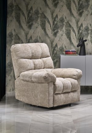 ZOLA komfortowy fotel elektrycznie rozkładany z wysuwanym podnóżkiem - wybór kolorów