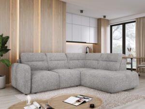 CALVANO L- narożnik z elektrycznie wysuwanym siedziskiem,   262 x 220 cm