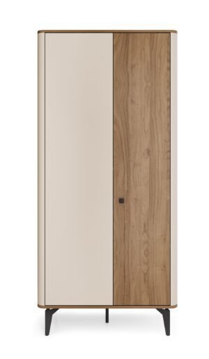 AURORA dwudrzwiowa szafa na nóżkach do salonu 88 cm ORZECH ROYAL - CASHMERE