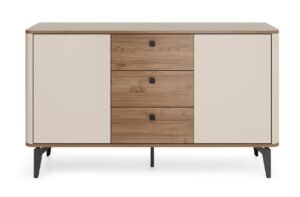 AURORA komoda na nóżkach z szufladami 140 cm ORZECH ROYAL - CASHMERE