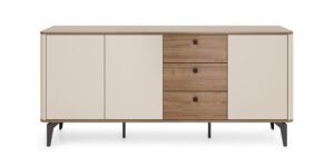 AURORA komoda na nóżkach z szufladami 180 cm ORZECH ROYAL - CASHMERE