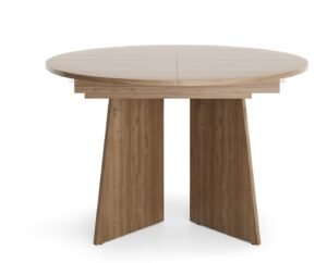 AURORA stół okrągły rozkładany 120 - 160 cm ORZECH ROYAL