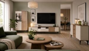 AURORA zestaw mebli do salonu ORZECH ROYAL - CASHMERE