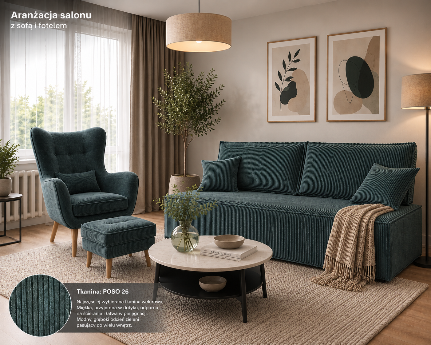 VERA nowoczesna sofa bez boków z funkcją spania, pojemnikiem 145 x 190 145 x 200 ASSERI POSO 26