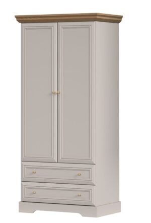 KORAL elegancka szafa z drążkiem i szufladami 89 cm CASHMERE - MAVELIE OAK